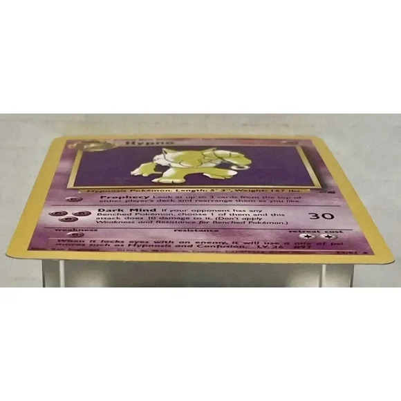 Pokémon TCG Hypno Fossil 23/62 Regular Unlimited Rare Card Vintage WOTC LP - Picture 4 of 12